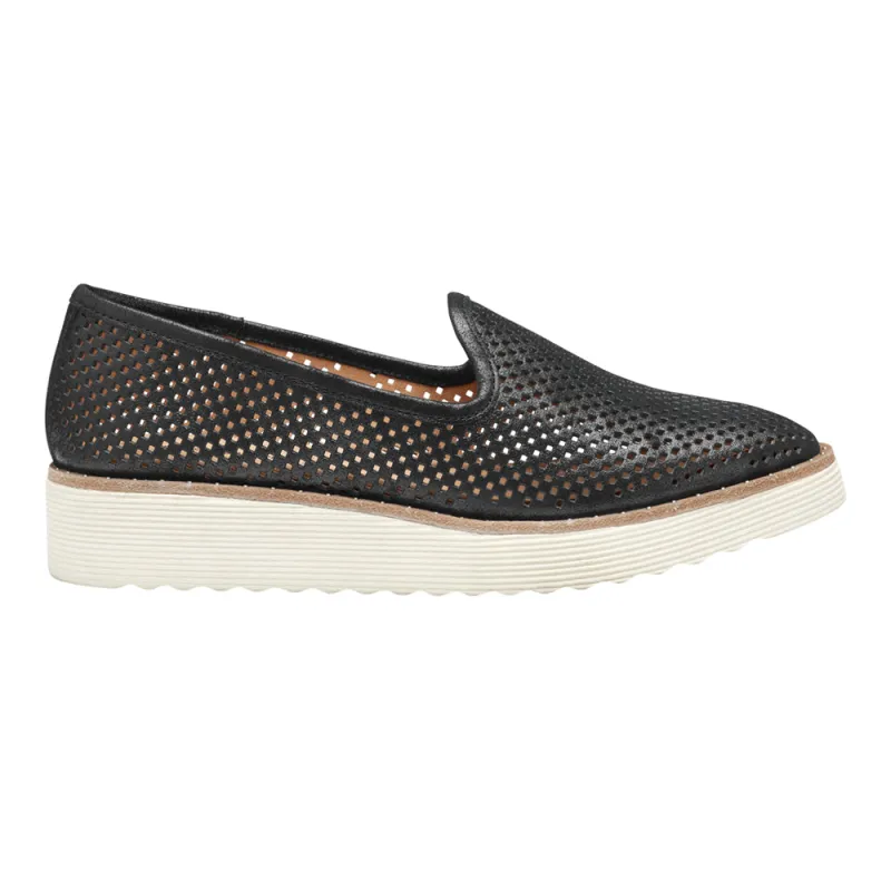 Mitzi Perforated Venetian Platform Loafers sold by Shoebacca