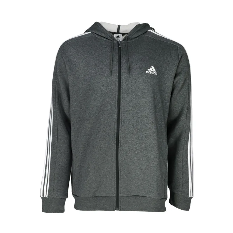 Essentials Fleece 3-Stripes Full Zip Hoodie sold by Shoebacca