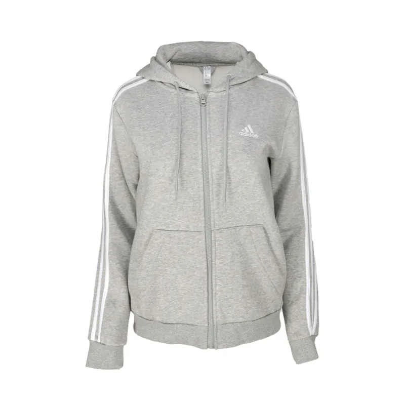 Essentials Fleece 3-Stripes Full Zip Hoodie sold by Shoebacca