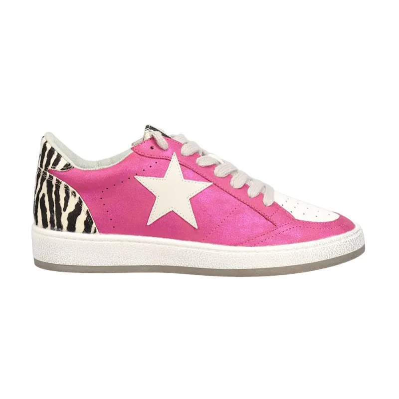 Paz Zebra Print Lace Up Sneakers sold by Shoebacca