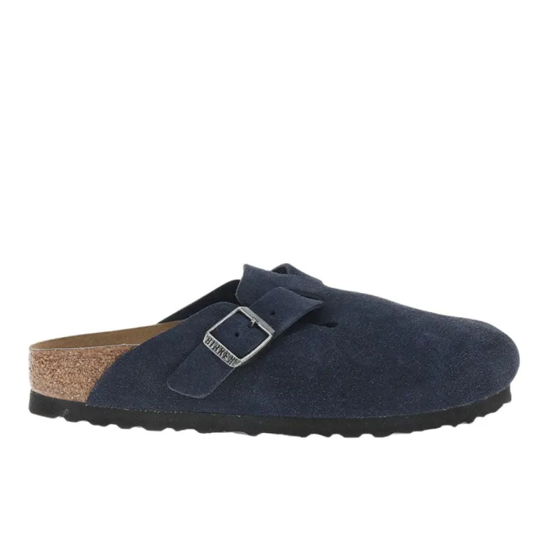 Boston Suede Leather Footbed Clogs sold by Shoebacca