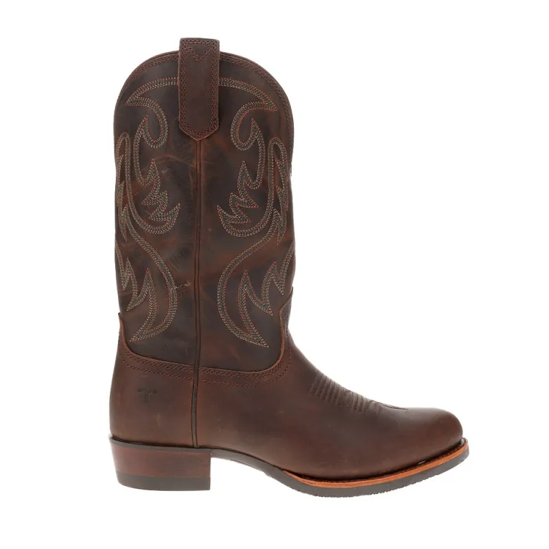 The Buck Round Toe Cowboy Boots sold by Shoebacca