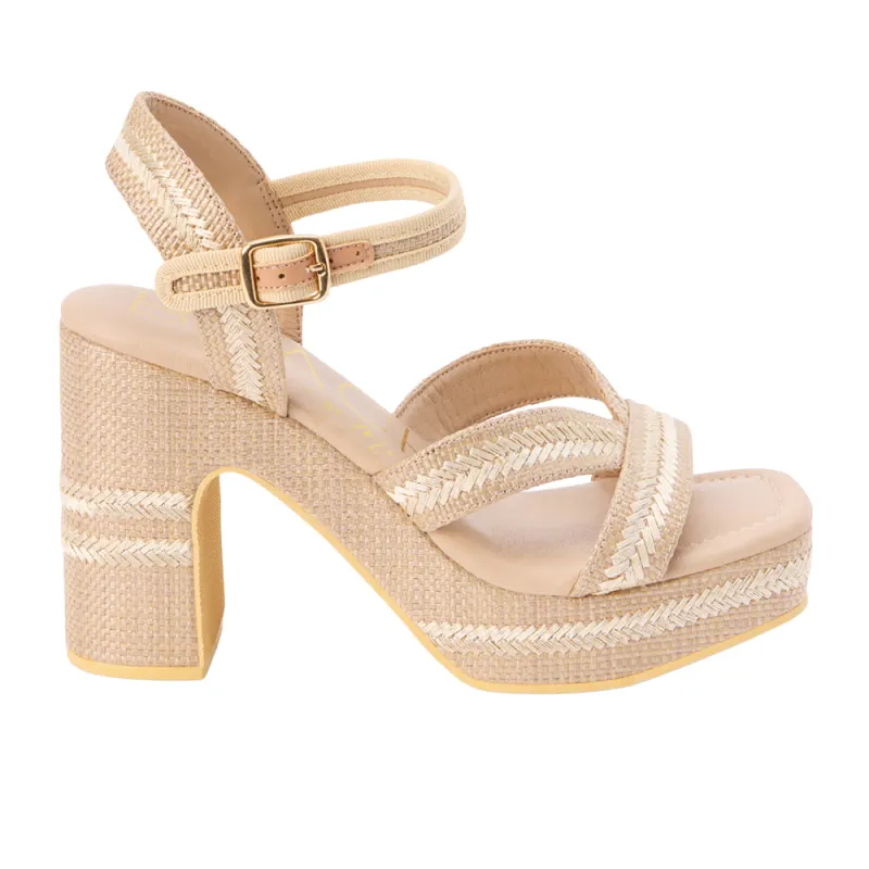 Adelaide Platform Block Heel Ankle Strap Sandals sold by Shoebacca