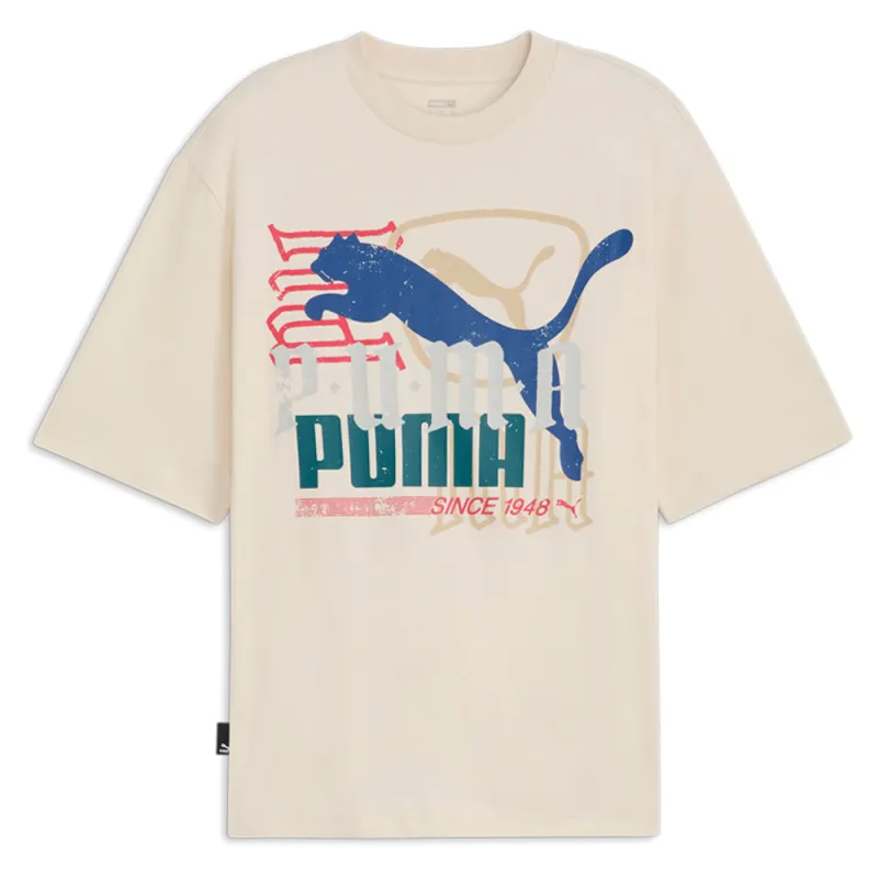 Classics Play Paris Overlay Logo Crew Neck Short Sleeve T-Shirt sold by Shoebacca