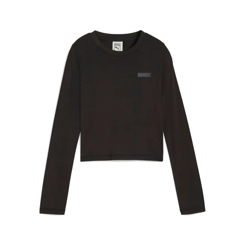 PUMA X ROSE Slim Crew Neck Long Sleeve Pullover Shirt made by Puma