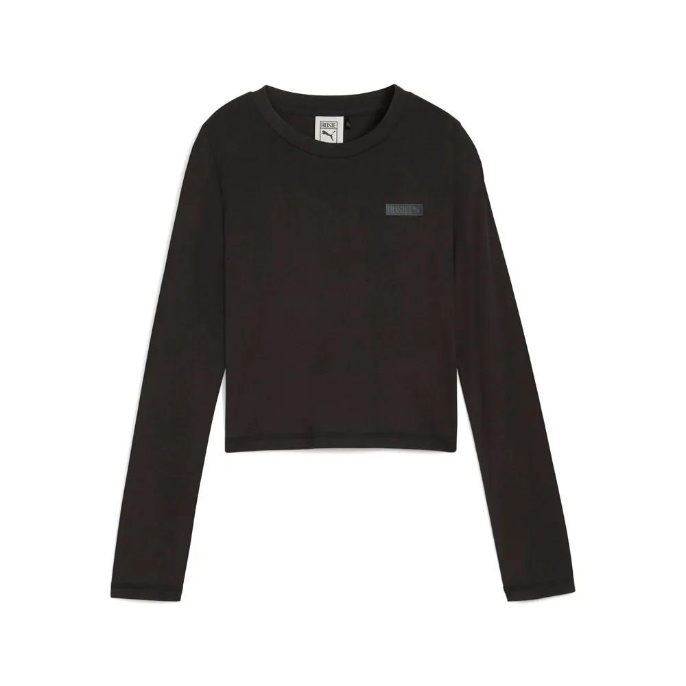 PUMA X ROSE Slim Crew Neck Long Sleeve Pullover Shirt sold by Shoebacca
