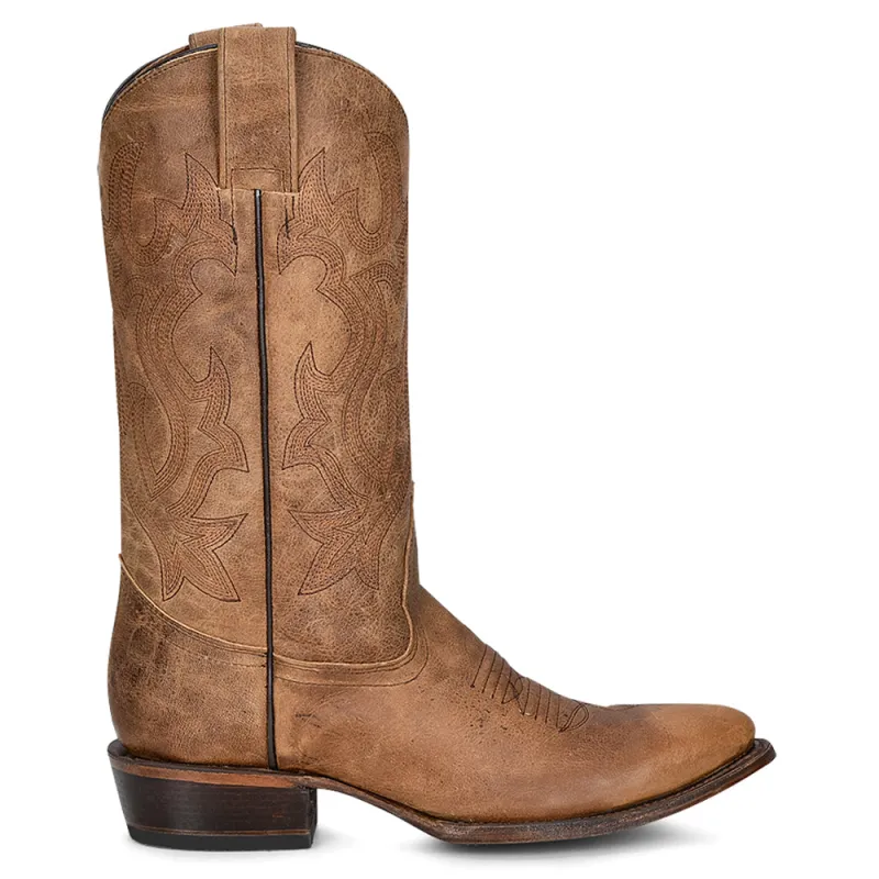 Embroidered Round Toe Pull On Cowboy Boots made by Shoebacca
