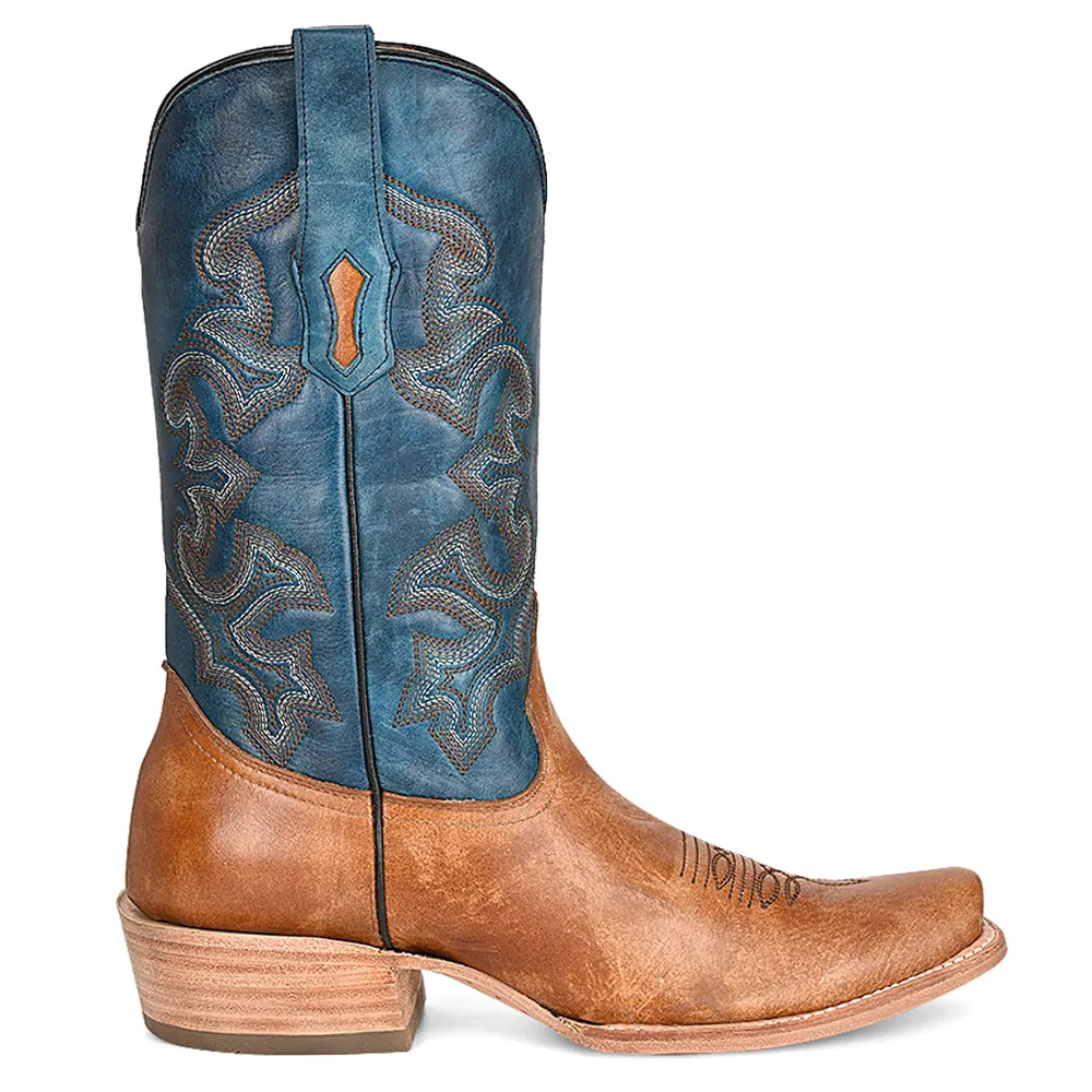 Embroidered Horseman Snip Toe Pull On Cowboy Boots sold by Shoebacca