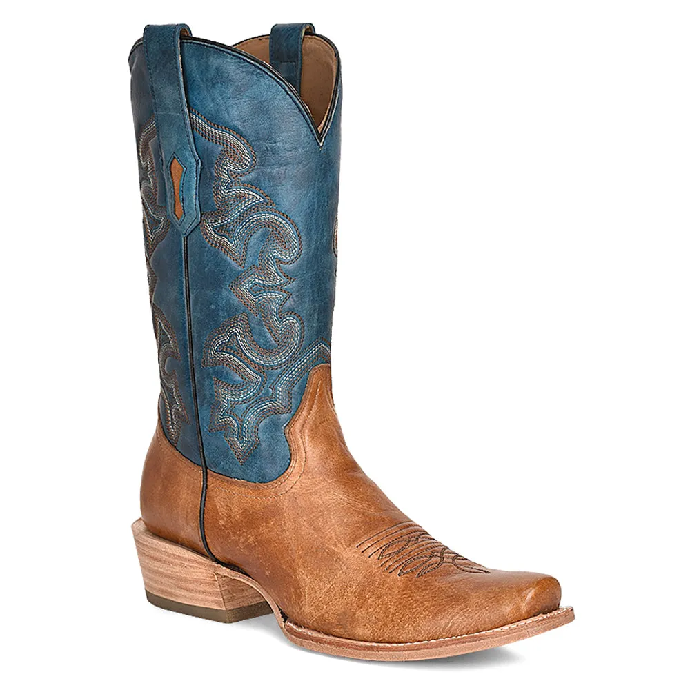 Embroidered Horseman Snip Toe Pull On Cowboy Boots sold by Shoebacca product image thumbnail 2