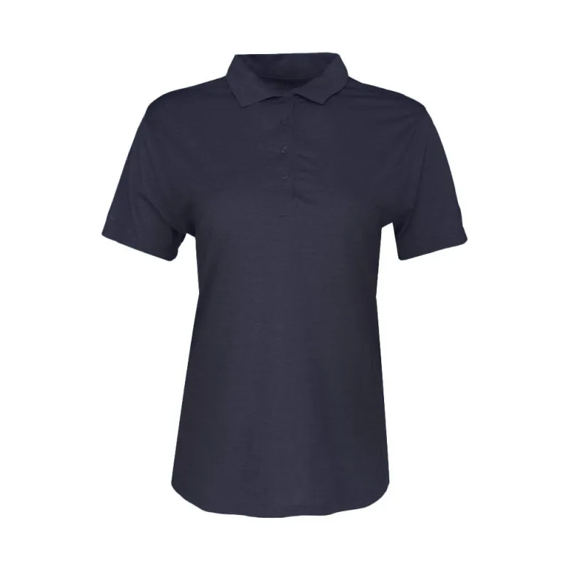 Solid Heather Short Sleeve Polo Shirt made by Shoebacca