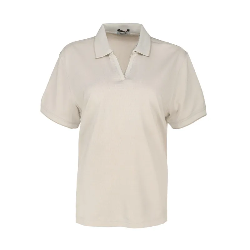 Jacquard Short Sleeve Polo Shirt made by Shoebacca