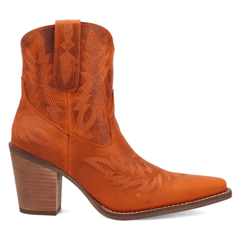 Rocky Top Embroidered Pointed Toe Cowboy Booties made by dingo