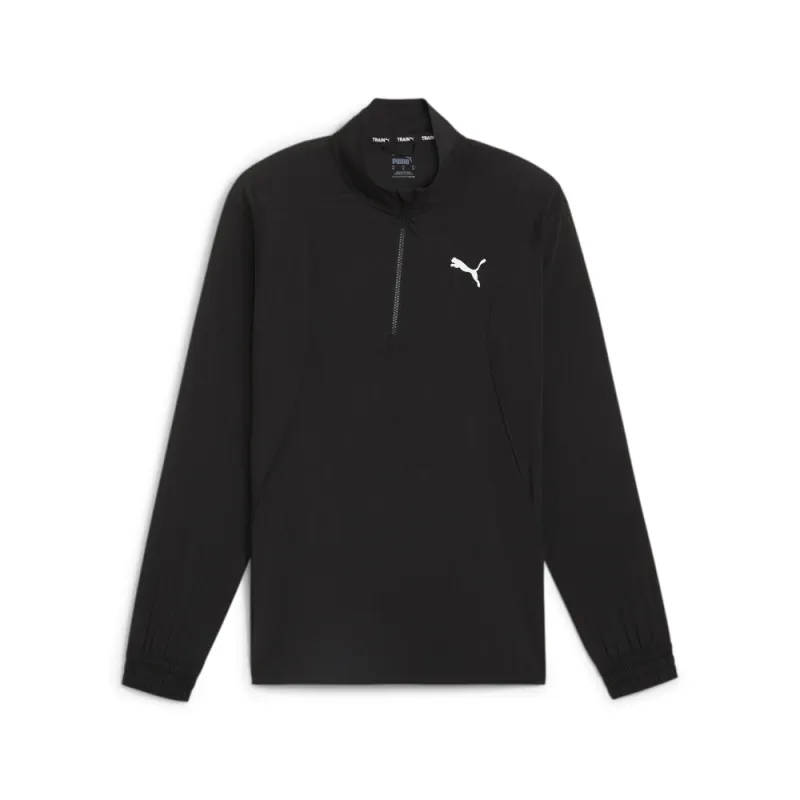 Fit Woven Logo Mock Neck Long Sleeve Quarter Zip Pullover sold by Shoebacca