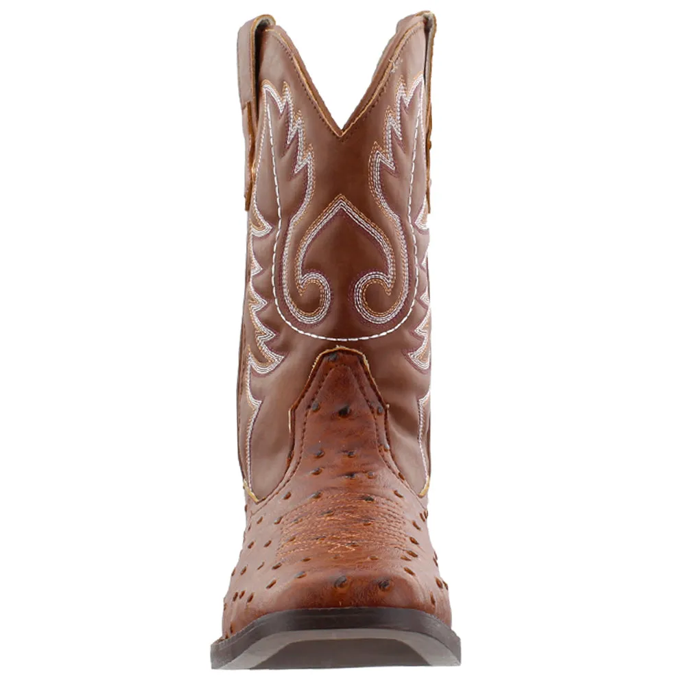 Bumps Embroidered Square Toe Pull On Cowboy Boots sold by Shoebacca product image thumbnail 5
