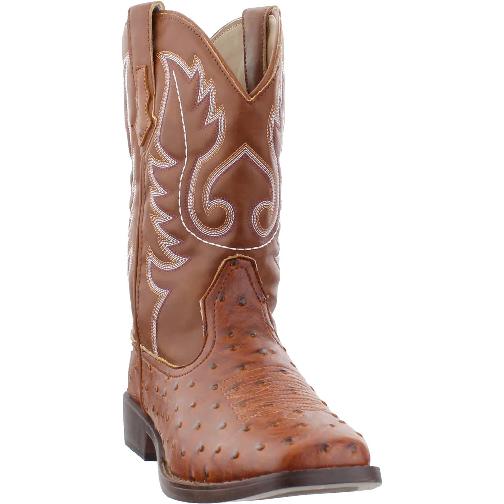 Bumps Embroidered Square Toe Pull On Cowboy Boots sold by Shoebacca product image thumbnail 2