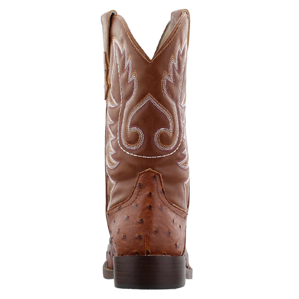 Bumps Embroidered Square Toe Pull On Cowboy Boots sold by Shoebacca product image thumbnail 3
