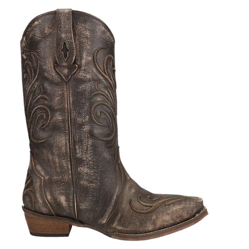 Olivia Thick Embroidered Fashion Snip Toe Cowboy Boots made by Roper