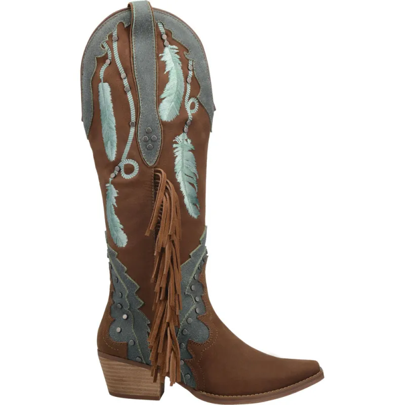 Dream Catcher Snip Toe Embroidered Cowboy Boots made by dingo