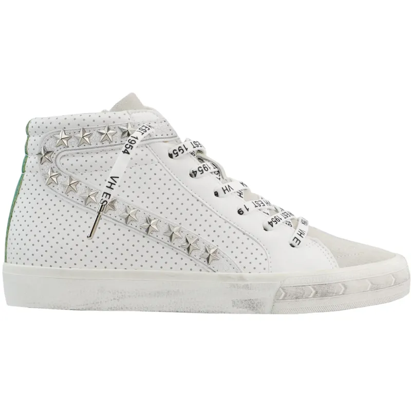 Gadol Perforated Studded High Top Slip On Sneakers sold by Shoebacca