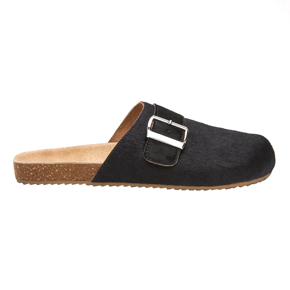 Zella Buckle Mules sold by Shoebacca