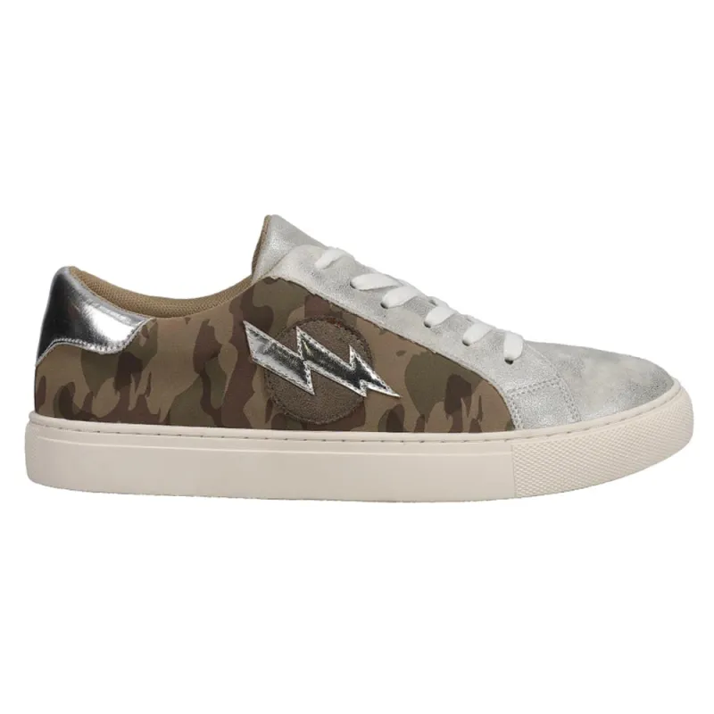 Bolt Camo Lace Up Sneakers sold by Shoebacca