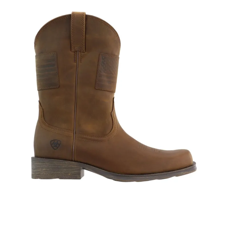 Rambler Patriotic Square Toe Pull On Cowboy Boots sold by Shoebacca