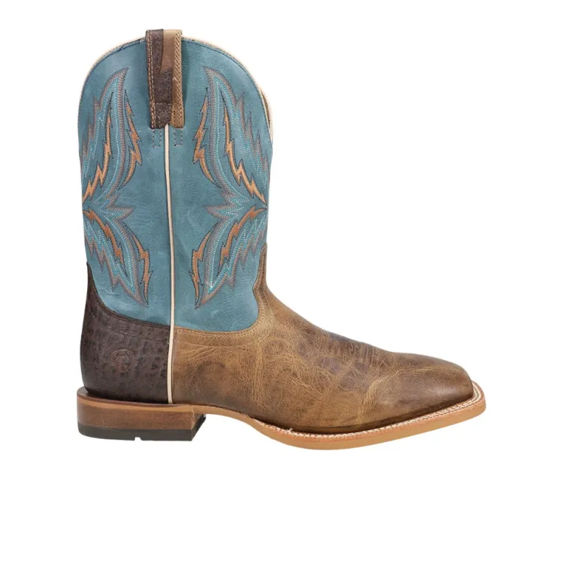 Arena Rebound Embroidered Square Toe Pull On Cowboys Boots made by Ariat