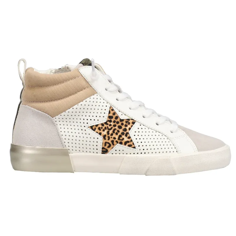 Lester Perforated High Top Slip On Sneakers made by Vintage Havana
