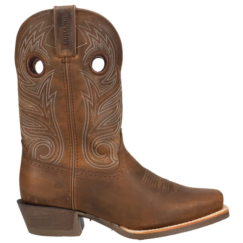 Rebel Pro Rugged Tan Square Toe Cowboy Boots made by Durango