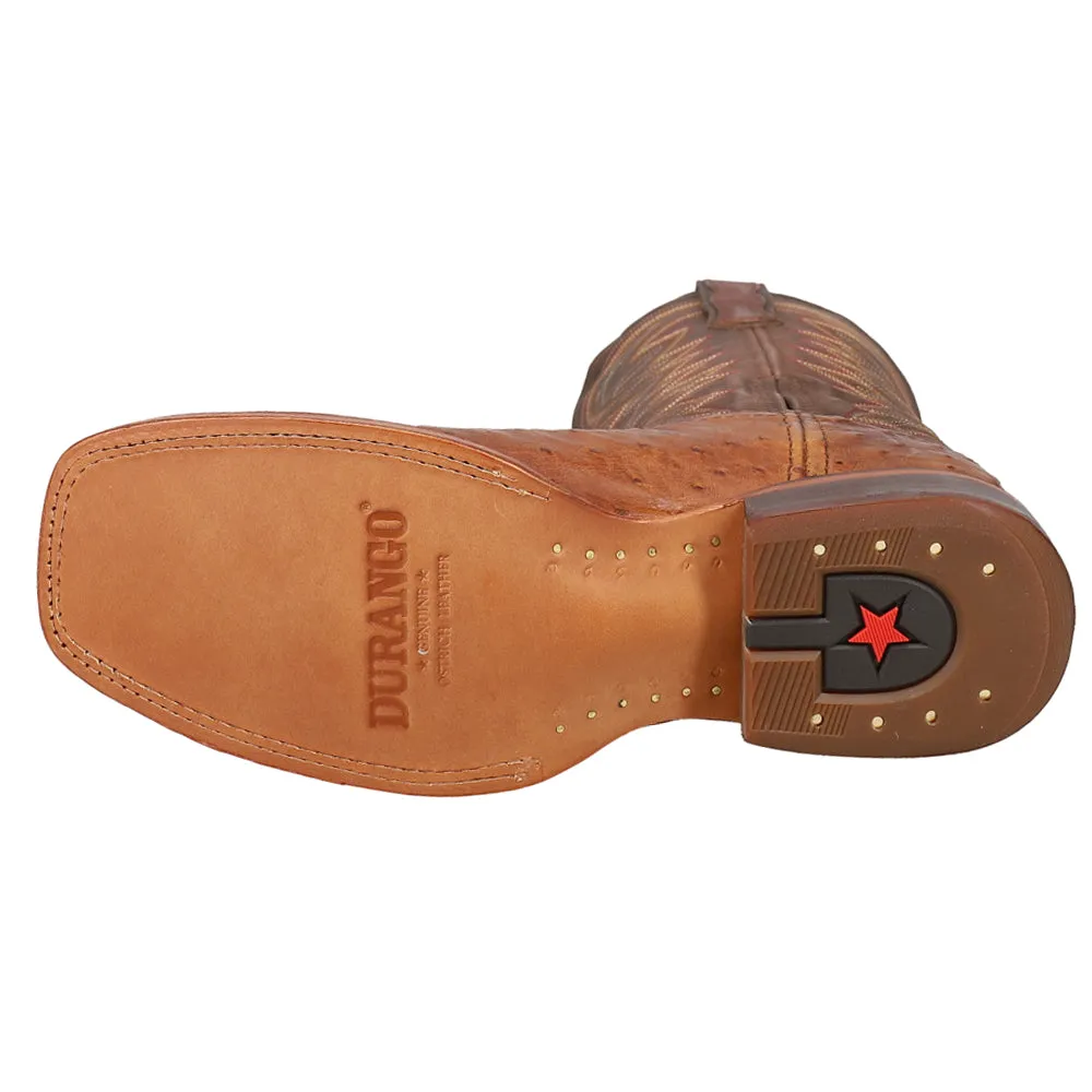 Full Quill Ostrich Embroidered Square Toe Pull On Cowboy Boots sold by Shoebacca product image thumbnail 5