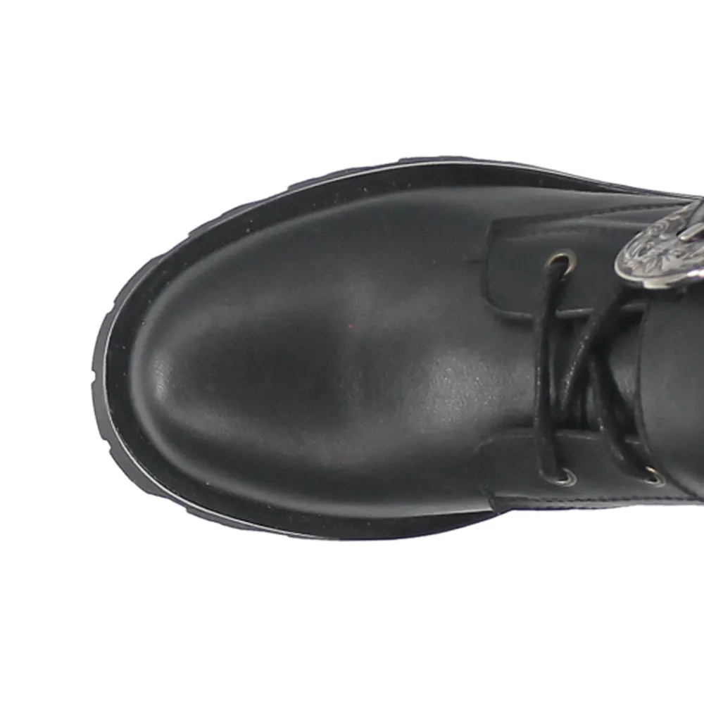 Double Down Round Toe Platform Lace Up Boots sold by Shoebacca product image thumbnail 4