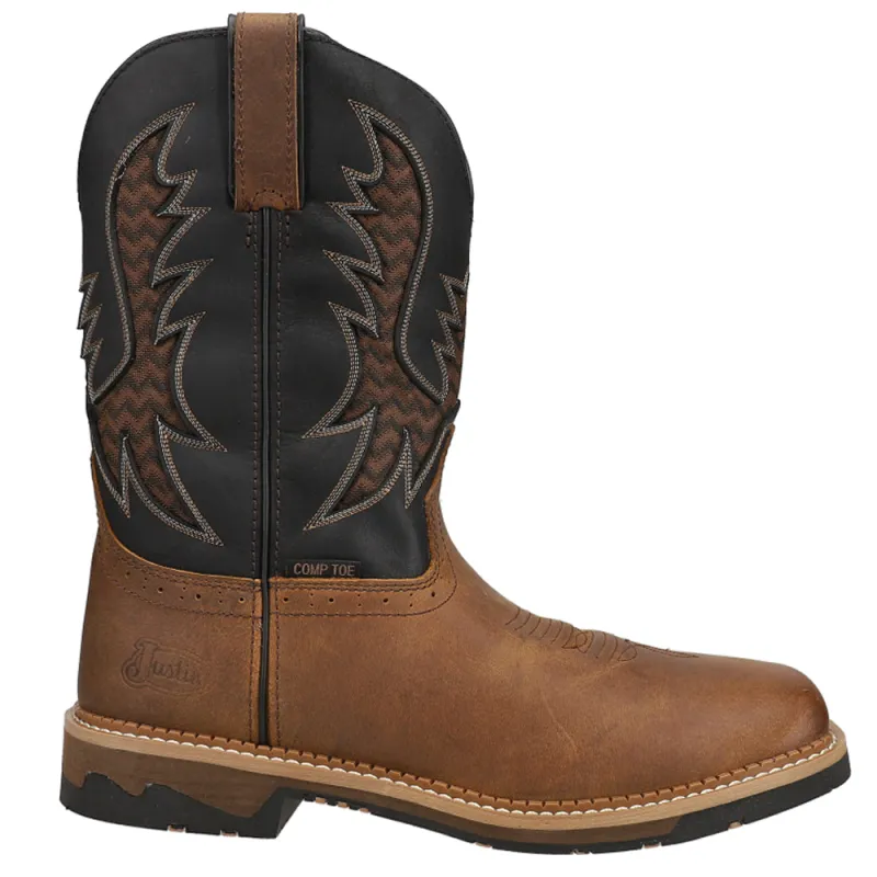 Bolt 11 Inch Nano Composite Toe Work Boots made by Justin Boots