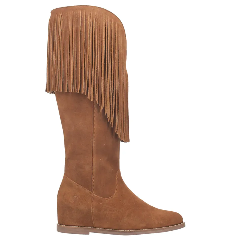 Hassie Fringe Round Toe Pull On Boots sold by Shoebacca