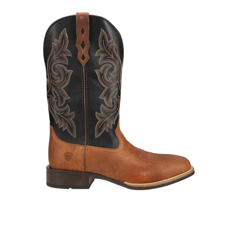 Drover Ultra Embroidered Square Toe Pull On Cowboy Boots made by Ariat