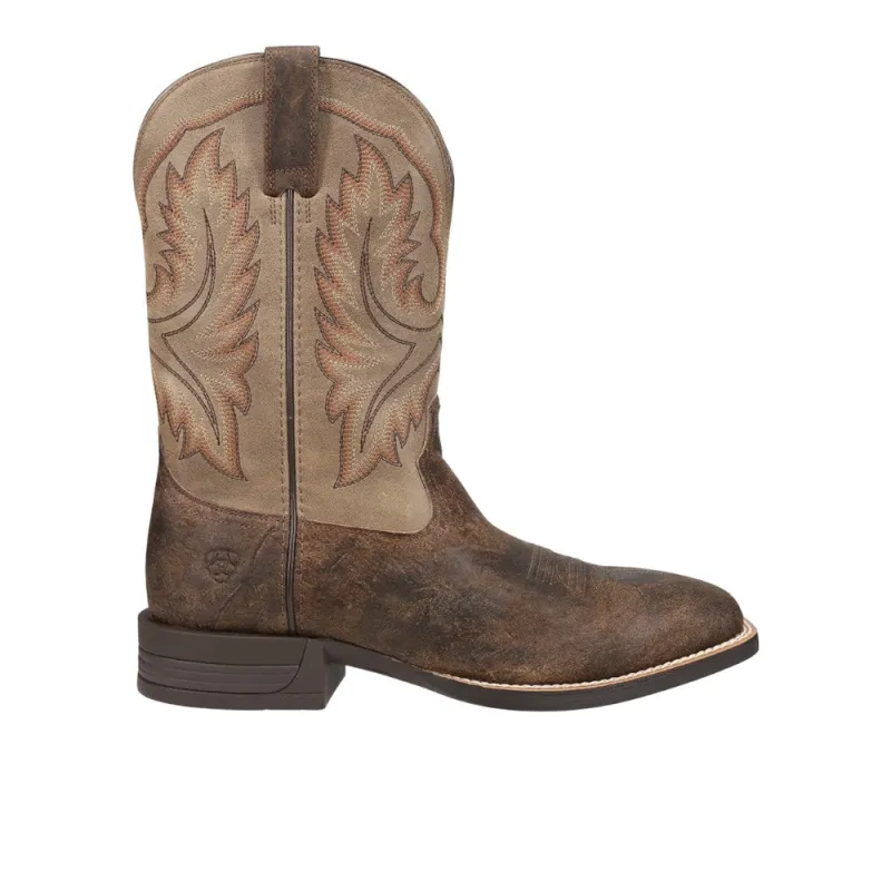 Wilder Embroidered Square Toe Pull On Cowboy Boots made by Ariat