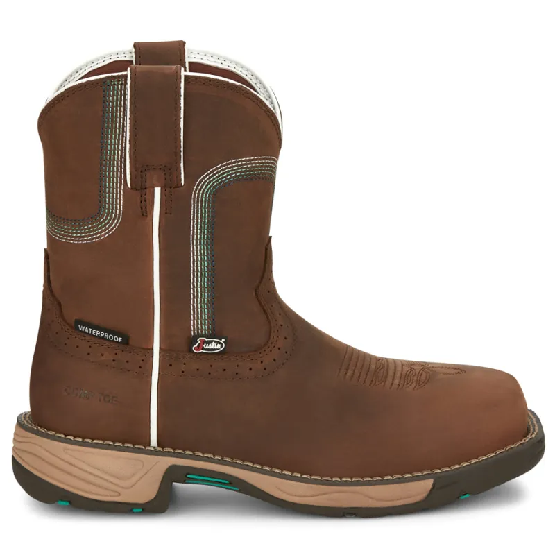 Rush 8 Inch Waterproof Composite Toe Work Boots made by Justin Boots