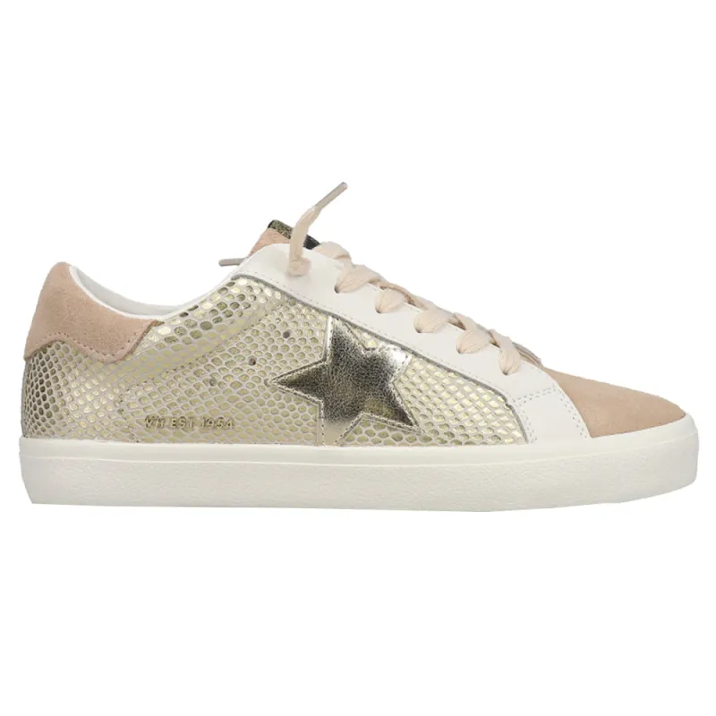 Constance Metallic Lace Up Sneakers made by Vintage Havana
