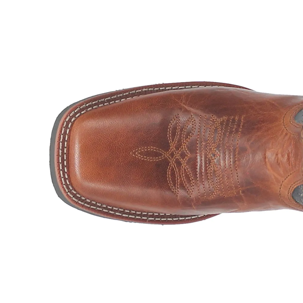 Ross Embroidered Square Toe Pull On Cowboy Boots sold by Shoebacca product image thumbnail 4