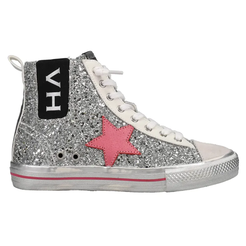 Alive Metallic Glitter High Top Sneakers sold by Shoebacca