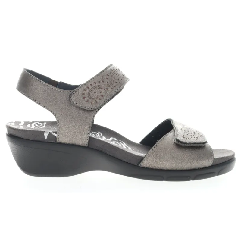 Wanda Cut-Outs Ankle Strap Wedge Sandals sold by Shoebacca