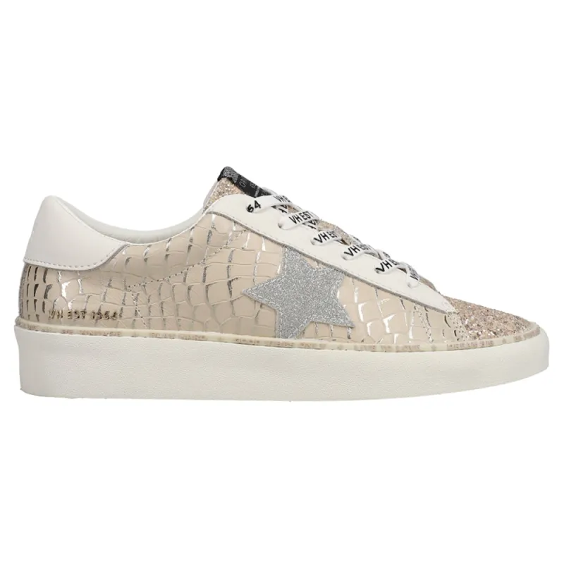 Maya Glitter Metallic Lace Up Sneakers made by Vintage Havana