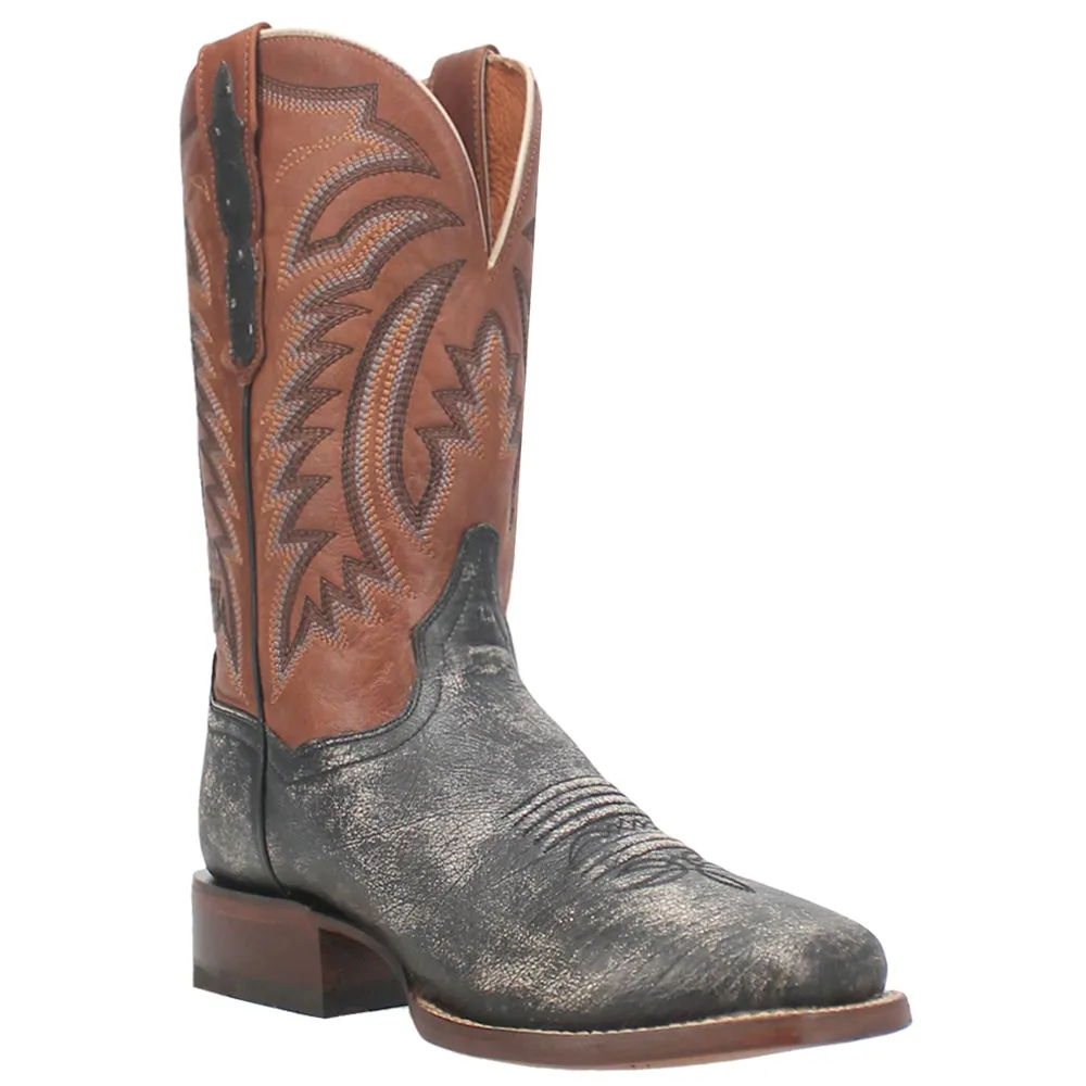 Lester Embroidered Square Toe Pull On Cowboy Boots sold by Shoebacca product image thumbnail 2