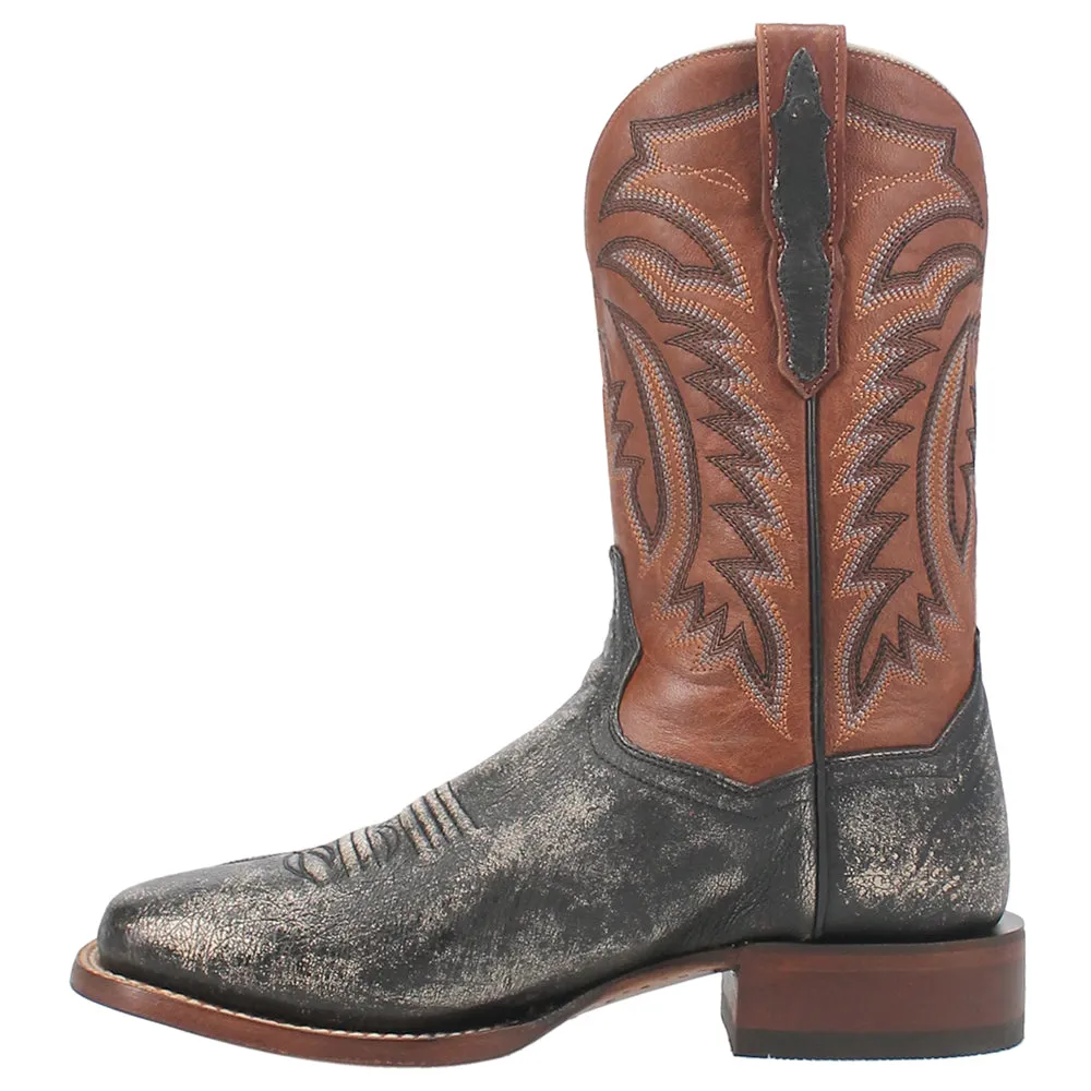 Lester Embroidered Square Toe Pull On Cowboy Boots sold by Shoebacca product image thumbnail 3