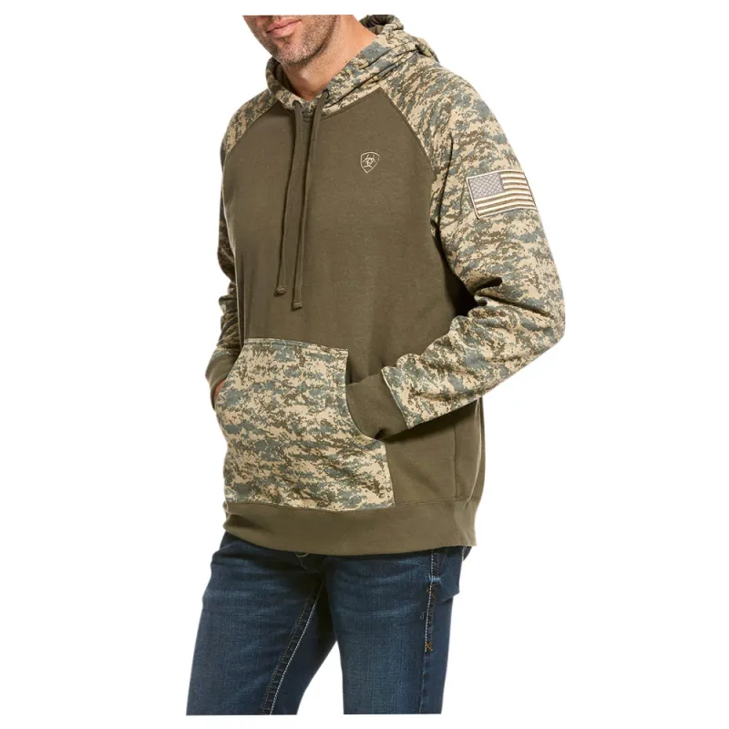 Patriot Camouflage Pullover Hoodie sold by Shoebacca