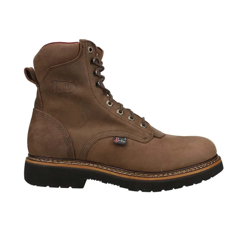 Rivot 8 Inch Lace Up Work Boots made by Justin Boots