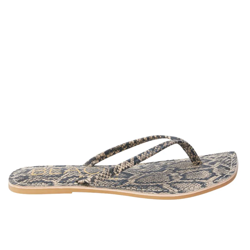 Bungalow Snake Print Flip Flops sold by Shoebacca