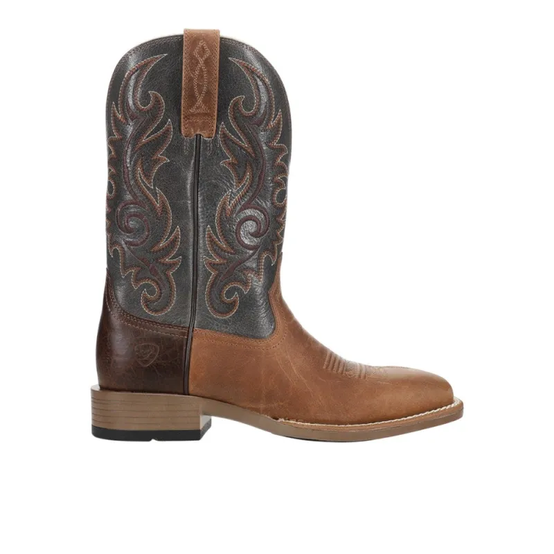 Lasco Ultra Light Embroidered Square Toe Pull On Cowboy Boots made by Ariat