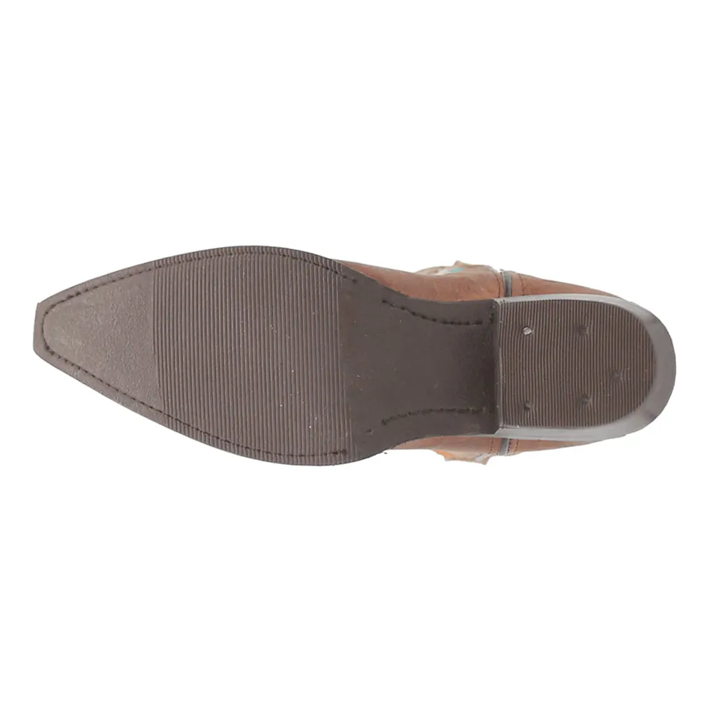 Duchess Embroidered Snip Toe Pull On Cowboy Boots sold by Shoebacca product image thumbnail 5