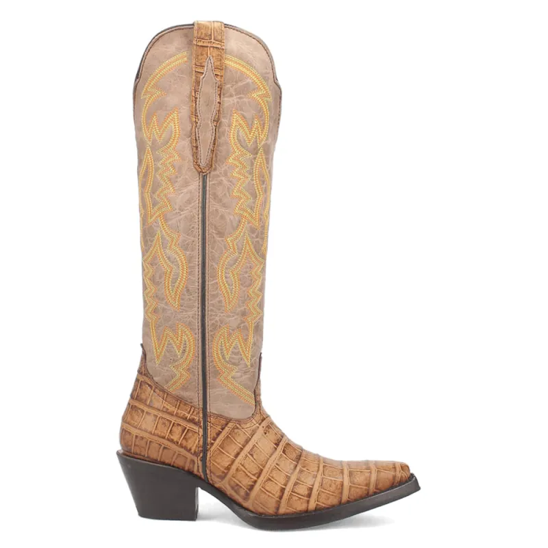 Matilda Caiman Snip Toe Pull On Cowboy Boots sold by Shoebacca