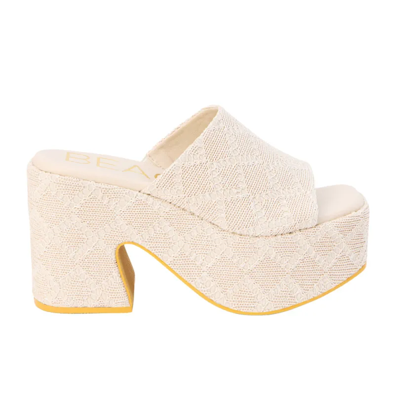 Como Block Heel Platform Sandals sold by Shoebacca